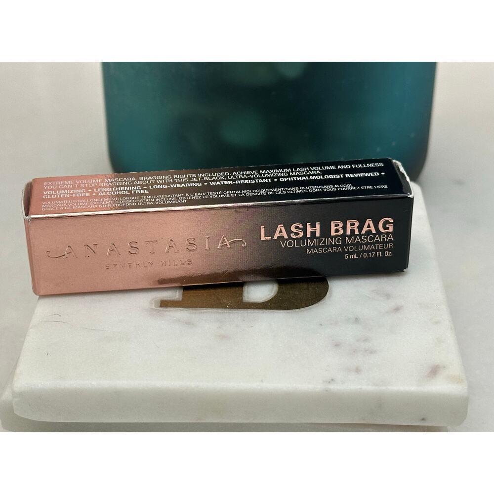 ABH Anastasia Beverly Hills Lash Brag Volumizing Mascara Jet Black Mini NIB 5mL